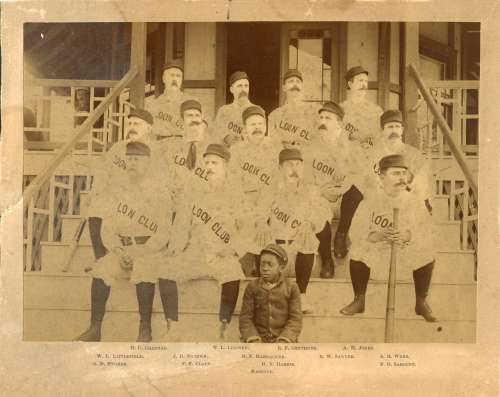 Loon Base Ball Club with Black Boy Mascot